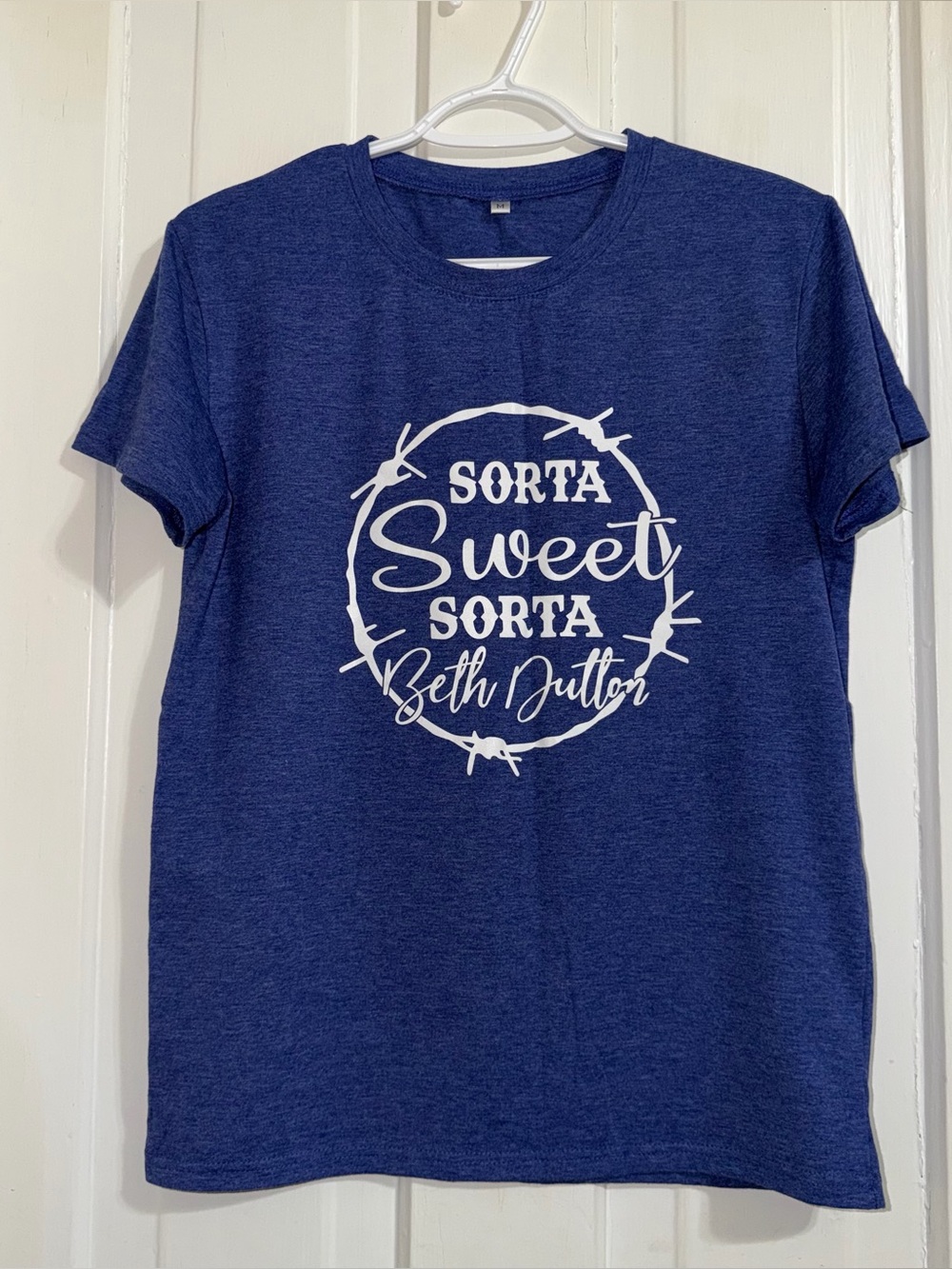 Women’s size medium shirt Beth Dutton Sorta Sweet Graphic T‑Shirt in Navy